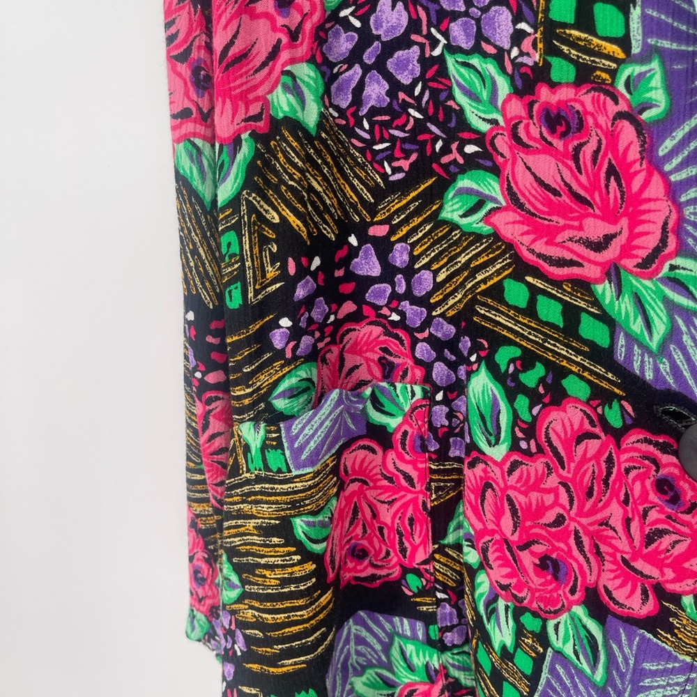 Vibrant Floral Patterned Blazer - image 4